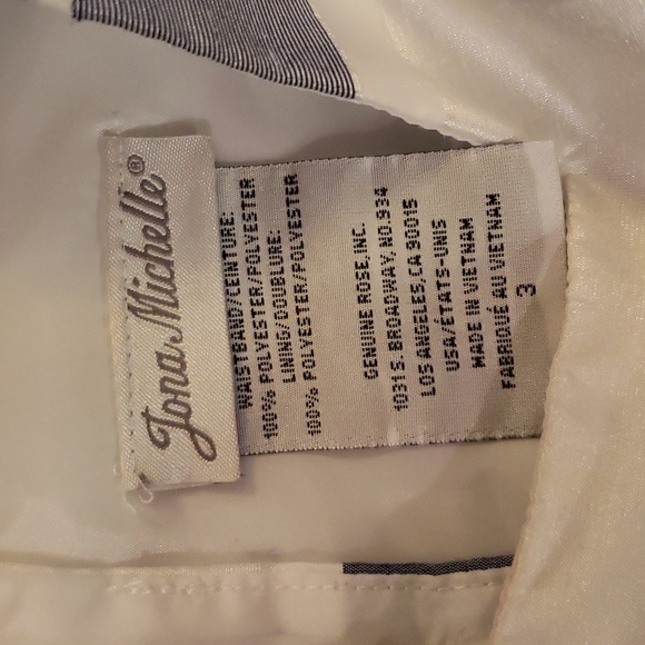 Sz 3 Blue & White Formal Dress - Picture 5 of 5